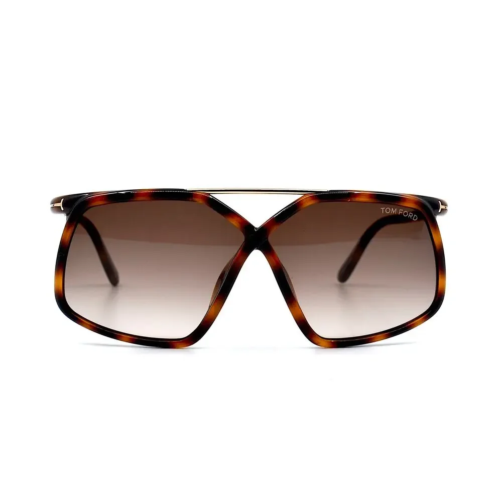 TOM FORD MERYL TF1038/S 52F HAVANA BROWN AUTHENTIC SUNGLASSES - Picture 3 of 15